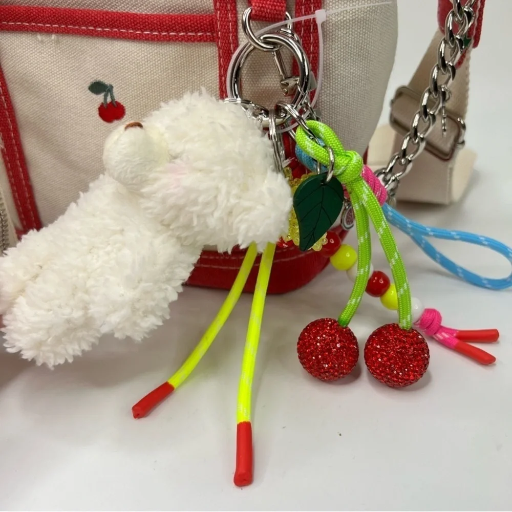 Madden Girl viral cherry tote with charms - Picture 3 of 5